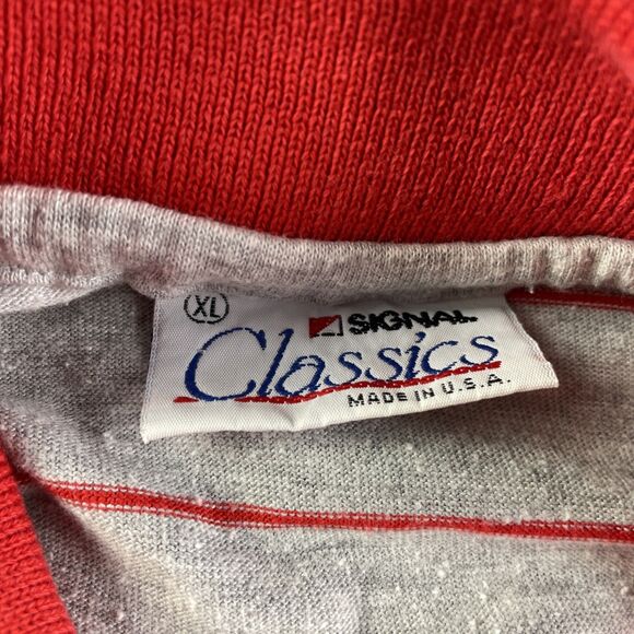 Vintage UNLV Runnin Rebels Polo Shirt Mens Extra Large Gray Red USA Made 90s - Picture 5 of 9